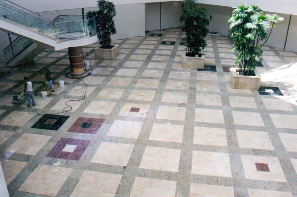 Anti-slip service applied in Korea Town Commercial Galleria