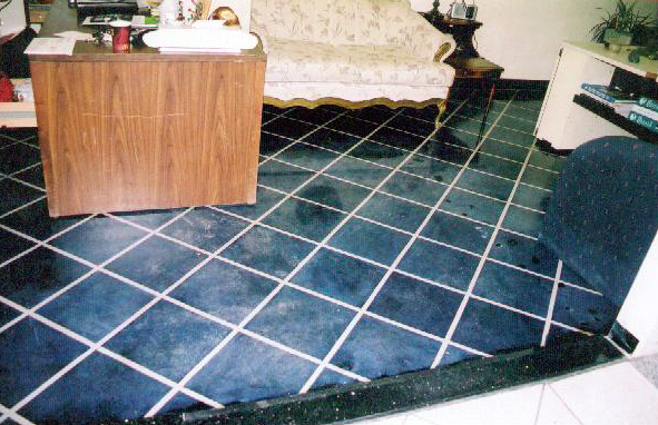 Concrete floor polish, stain, and seal (this is an after pic)