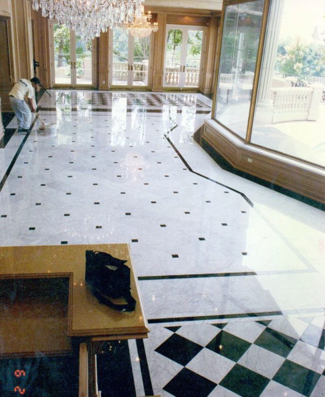 Diamond sanded and polished